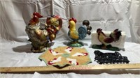 Chicken, napkin ring holder, trivet, measuring