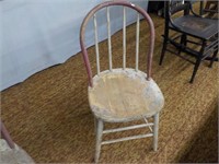 Bent Back Chair, Painted