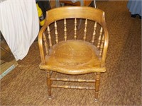 Wooden Captain's Chair