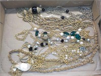 gold tone Napier and Vendome jewelry