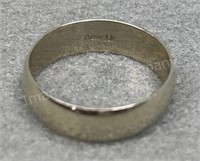 10K White Gold Ring, 3.8g, Sz 10
