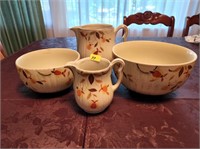 Hall Autumn Leaf Jewel Tea Set