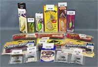 Fishing Lures, Rubber Worms, Weights, Hooks