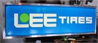 Lee Tires lighted double sided sign, works