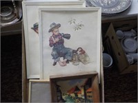 Norman Rockwell pictures, small painting, frame