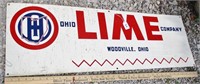 Ohio Lime Company metal sign