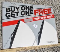 Cardboard Wiper blades sign