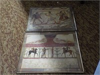 2 Ancient Warrior Pictures 17x13"