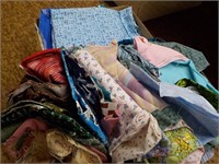 2 Boxes of Quilting & Other Fabric