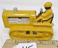 Small cast iron dozer with driver