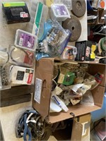 Box nails, screws, bolts, cords, bungee, tap and