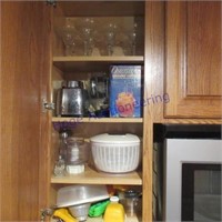 CONTENTS OF CUPBOARD-OSTERIZER BLENDER,