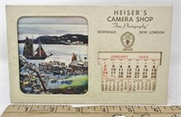 Heiser's Camera Shop 1955 calendar