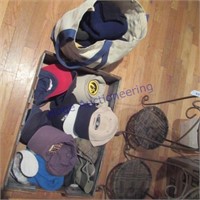 HATS, TOTE BAG W/STOCKING HATS, GLOVES