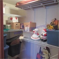 CONTENTS OF CLOSET- MOSTLY CHRISTMAS ITEMS