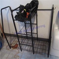 WIRE RACK (HOLDS 2 GOLF BAGS)37"7X37"WX18"D