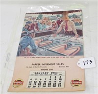 Minneapolis Moline 1953 calendar/book, NICE