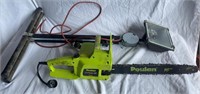 Poulan Electric chainsaw & work light- XF