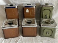 Eaton's of Canada metal canisters - J