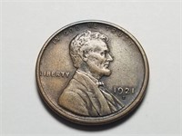 1921 S Lincoln Cent Wheat Penny High Grade