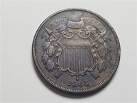 1864 2c Two Cent Piece Very High Grade