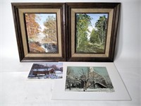 2 Varner Brown County Framed Paintings & More