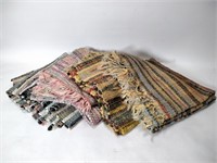 4 Vtg Multi-Color Hand Woven Rag Rugs