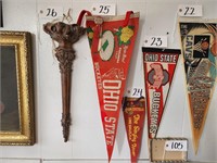 Ohio State University Pennant and Pin-Back