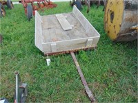 SMALL WOODEN SIDED BALL HITCH UTILITY TRAILER