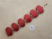 50's Moon-Glo Red Bracelet