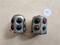 (2) Jewel Dash Light Covers, Harley, Model A, T