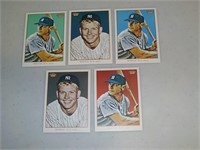 Lot of 5 T206 Mickey Mantle C/L cards