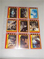 Lot of 9 1979 Topps Alien cards