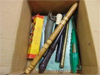 Box of recorders/flutes & other SEE PICS