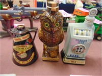3 various decanters SEE PICS