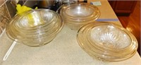 Clear Glass Nesting Mixing Bowl Sets