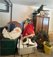 Cabinet, Christmas Decor, Raggedy Ann & Andy