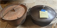 Griswold & Wagner Cast Iron Kettles