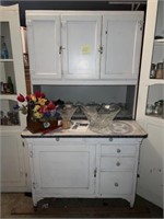 Antique Porcelain Top Kitchen Cabinet