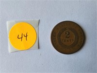 1868 $2 Piece