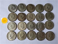 20- 1965-1969 Kennedy Half Dollars