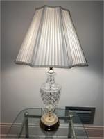 Vintage Crystal table lamp with shade