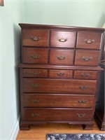 Vtg Cherry Chest Six Drawers NICE! solid wood