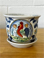 Rooster planter made in China