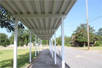 Aluminum Metal Awning and Support Posts