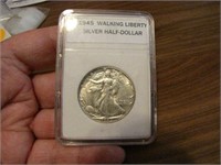 1945 Walking Liberty Silver Half Dollar