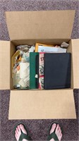 US and Worldwide Stamps remainders in bankers box,