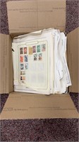 Worldwide Stamps 1000+ on stack of disorganized pa