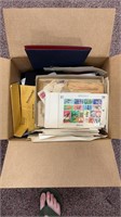 Worldwide and US Stamps remainder box mix of loose