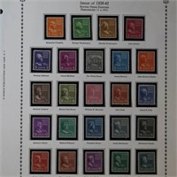 US Stamps #803-834,839-847 Mint NH Prexies CV $157